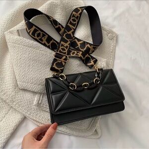 Black Quilted Leather Bag